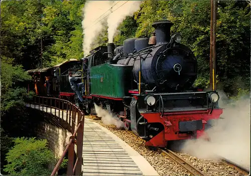 Eisenbahn & Züge: Train touristique Blonay-Chamby sur Vevey-Montreux 1980