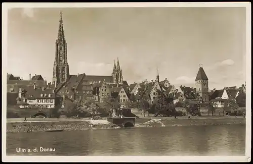 Ansichtskarte Ulm a. d. Donau Donaupartie - Stadt 1930