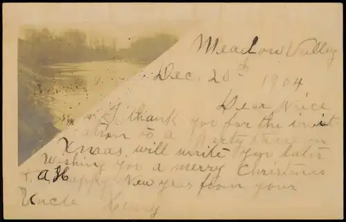 Foto Meadow Valley California Flusspartie 1904 Privatfoto