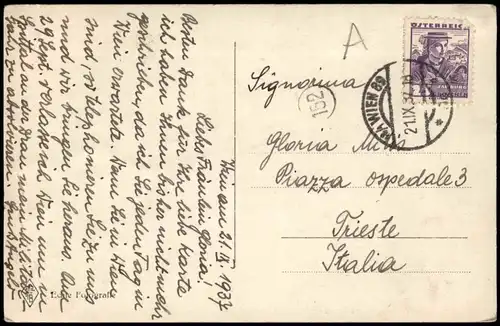 Ansichtskarte Wien Goethe Denkmal. 1937