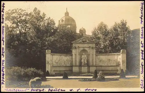 Ansichtskarte Wien Grillparzer-Denkmal, Fotokarte 1928