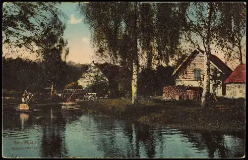Ansichtskarte Neu Zauche Nowa Niwa Forsthaus Kannomühle Spreewald Birken 1912