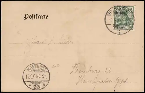 Ansichtskarte Treseburg Partie aus dem Bodethal. Harz 1904