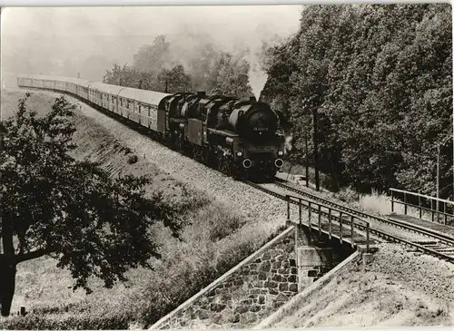 Stauchitz Dampflokomotiven im Einsatz Baureihe 58.30, bei Stauchitz, 1978 1982