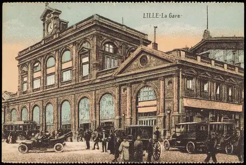 CPA Lille Bahnhof, La Gare 1917