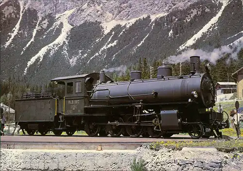 Verkehr & Eisenbahn (Railway) Verein  Rhätischen Bahn Drehscheibe Preda  1980