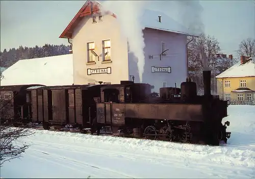 Dampflokomotive Lok ehemalige 22 bzw Uv 3 der Mariazellerbahn 1980