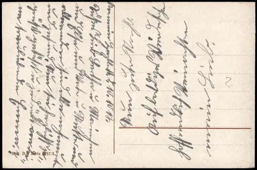 Soldat im 1. Weltkrieg mit seiner Geliebten (Soldiers WWI) 1915