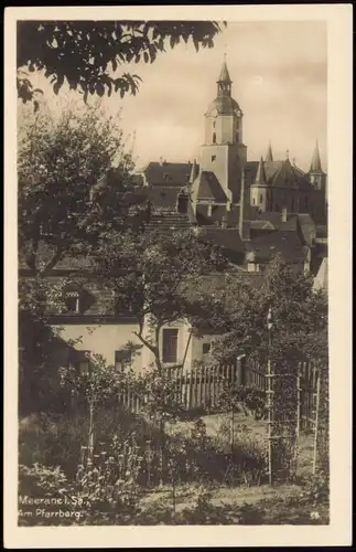 Ansichtskarte Meerane Stadtpartie 1930