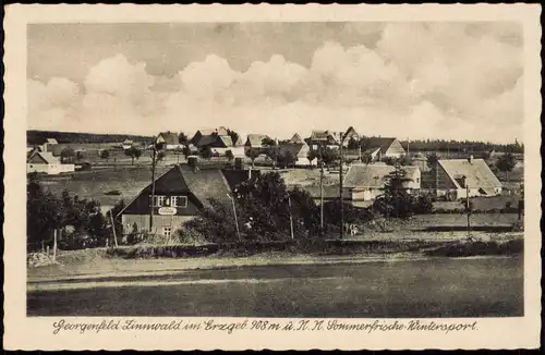 Zinnwald-Georgenfeld-Altenberg (Erzgebirge) Kaffee und Pension am Hochmoor 1934