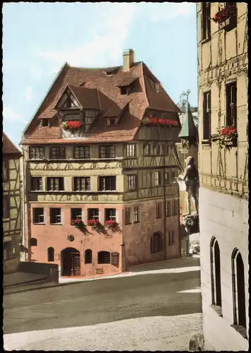 Ansichtskarte Nürnberg Strassen Partie am Albrecht-Dürer-Haus 1960