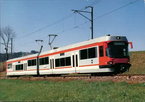 Neuer Niederflurzug der Wynen- Suhrentalbahn zw Gontenschwil und Zetzwil 1993