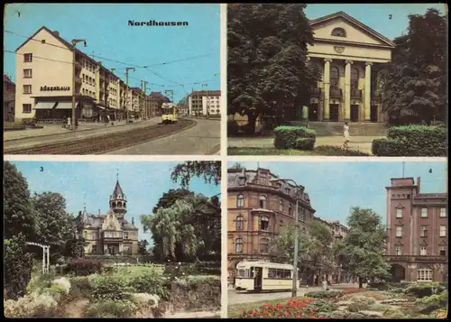 Nordhausen Rautenstraße, Stadttheater, Meyenburgmuseum, Albert-Kuntz-Platz 1967