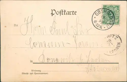 Oberglogau Głogówek 2 Bild POstamt, Kriegerdenkmal Schlesien 1899