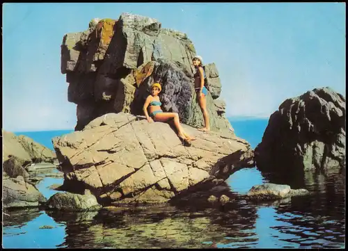 Bulgarien (allgemein) СОЗОПОЛ SOZOPOL Les rochers Die Felsen 1975