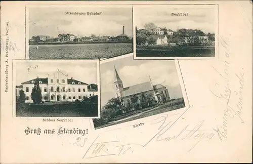 Studénka b. Neu Titschein Studénka Bahnhof, Schloß Mährisch Schlesien 1898