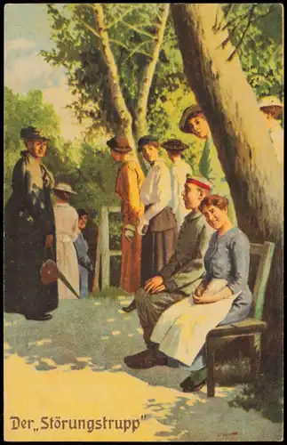 Militär/Propaganda Soldatenleben, Künstler-Postkarte "Der Störungstrupp" 1917