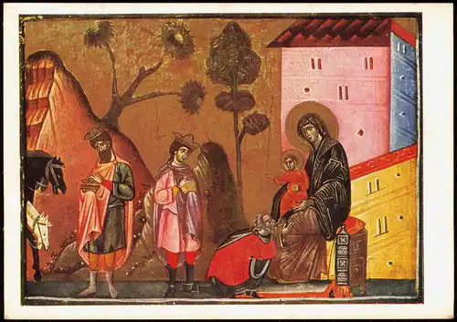 Künstlerkarte: GUIDO DA SIENA (tätig 1260-1280) Anbetung der Könige 1971