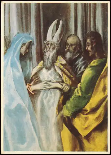 Künstlerkarte: EL GRECO (1541-1614) Die Vermählung Mariä 1970