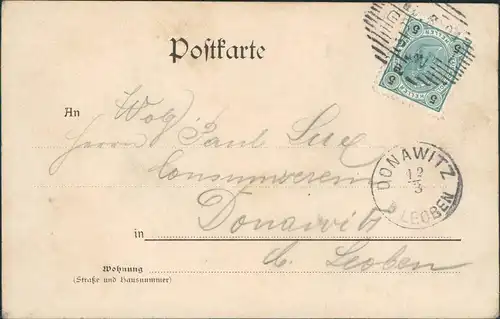 Ansichtskarte Graz Schweizerhaus am Hilmteich. 1901