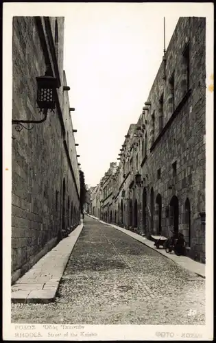 Rhodos RHODES. Street of the Knights ΡΟΔΟΣ, Οδός Ιπποτών 1930