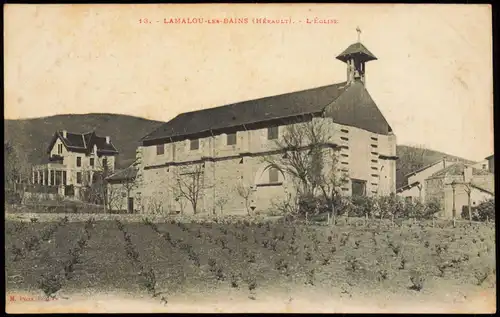CPA Lamalou-les-Bains L'ÉGLISE - Kirche 1912