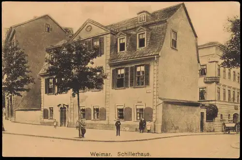 Ansichtskarte Weimar Schillerhaus 1914