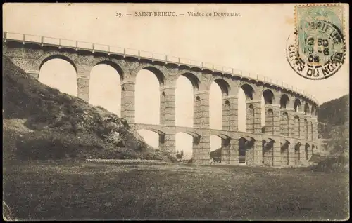 CPA Saint-Brieuc Sant-Brieg Viaduc de Douvenant. 1905