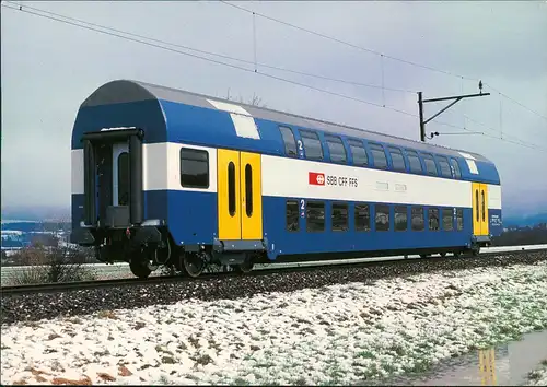 Schweizerische Bundesbahn (SBB) Doppelstockwagen für S-Bahn Zürich  CFF 1989
