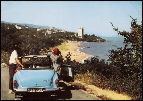 Postcard Warna Варна Strand Vue de littoral de la Mer Noire 1970