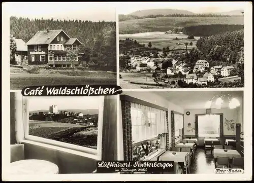 Ansichtskarte Finsterbergen-Friedrichroda 4 Bild Cafe Waldschlößchen 1970