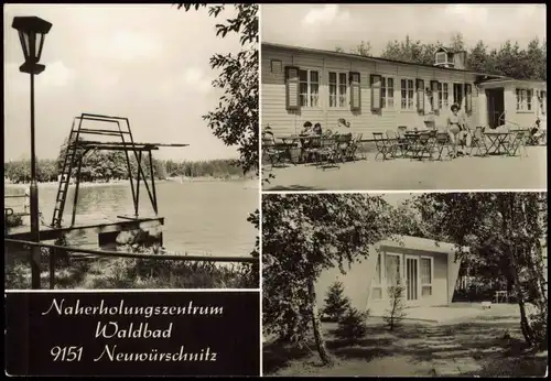 Ansichtskarte Neuwürschnitz 3 Bild: Bungalow, Sprungturm 1973