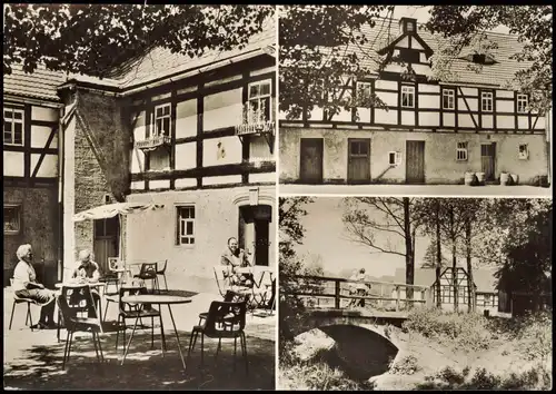 Semmelsberg-Klipphausen DDR Mehrbildkarte Ausflugsgaststätte Preiskermühle 1977