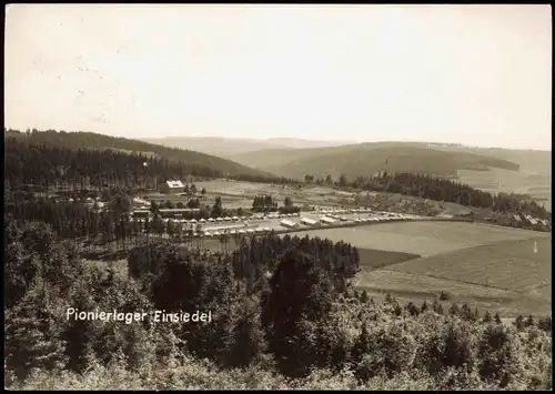 Einsiedel-Chemnitz Pionierlager Einsiedel (Panorama-Ansicht zur DDR-Zeit) 1965