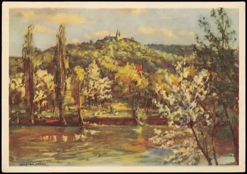 Halberstadt Huysburg bei Halberstadt Nach einem Gemälde von Walter Gemm 1954