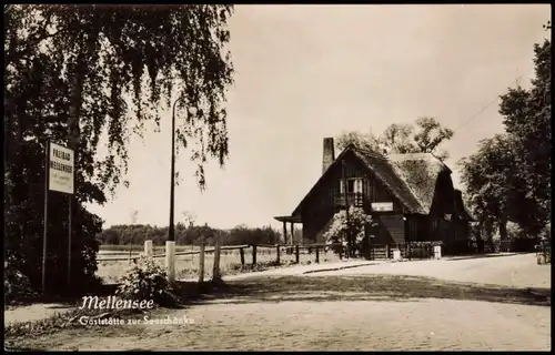 Ansichtskarte Am Mellensee Mellensee Gaststätte zur Seeschänke DDR AK 1963