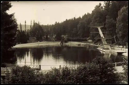 Brunn-Auerbach (Vogtland) Waldbad DDR  für Sport,  Erholung HO-Gaststätte 1967
