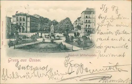 Ansichtskarte Kassel Friedrich-Wilhelmplatz 1897