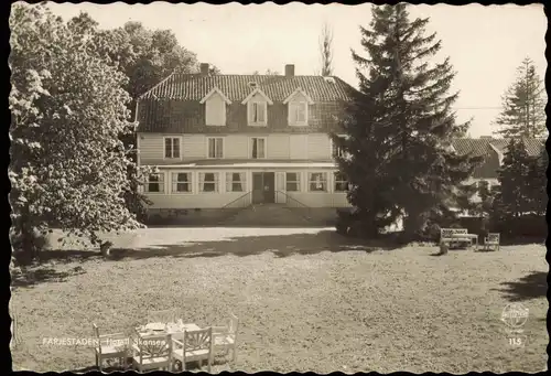 Postcard Stockholm FÄRJESTADEN-Hotell Skansen 1954