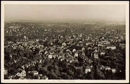 Ansichtskarte Wiesbaden Panorama-Ansicht Blick v. Neroberg 1940