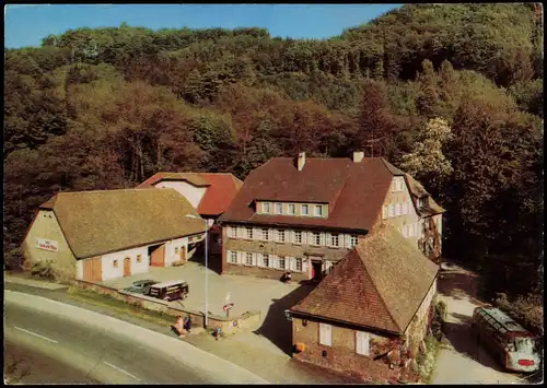 Weinheim (Bergstraße) Hotel Fuchs'sche Mühle im  Birkenauertal (B 38) 1982