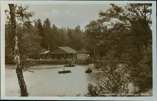 Ansichtskarte Dorfhain-Tharandt Seerenteich und Restauration Foto AK 1928