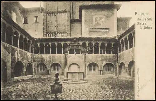 Cartoline Bologna Chiesa di S. Stefano 1910