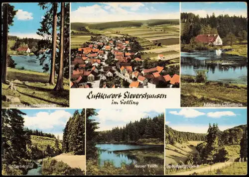 Sievershausen im Solling-Dassel Mehrbildkarte mit 6 Ortsansichten 1970