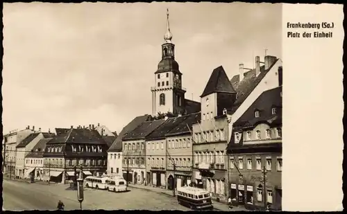 Frankenberg (Sachsen) Marktplatz Platz der Einheit zur DDR-Zeit 1960