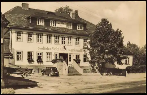 Saalfelder Höhe Gasthaus Zum Roten Hirsch im grünen Wald zur DDR-Zeit 1968