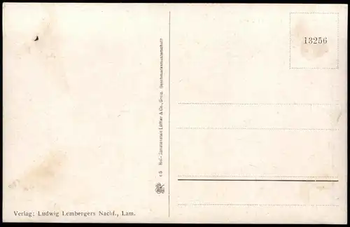 Lambach Sommerfrische Lambach mit Ossa (1293 m) im Hintergrund 1910
