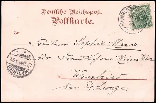 Ansichtskarte Köln Künstlerkarte Hauptpost 1899