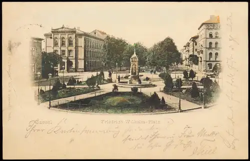 Ansichtskarte Kassel Friedrich-Wilhelmplatz 1898