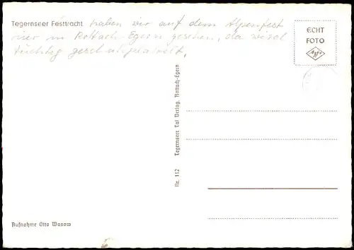 Ansichtskarte Bad Wiessee 3 Mädels in Tegernseer Festtracht 1960